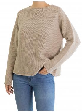 Maglione tinta unita girocollo